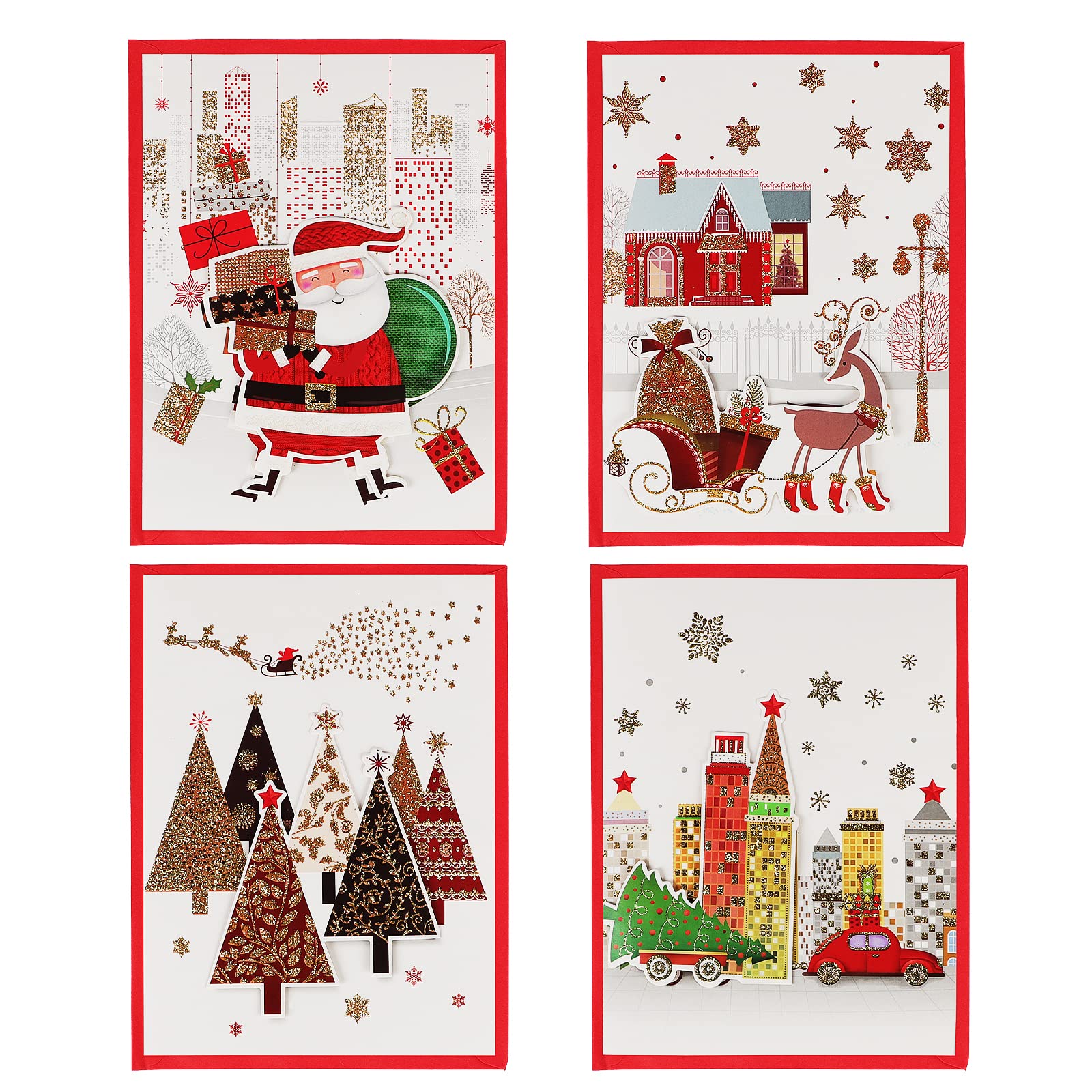 Amazon | クリスマスカード 音楽付き メッセージカード クリスマス